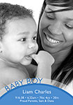 boy baby announcement boy baby announcement
