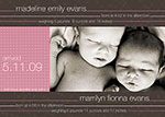 twin birth announcements twin birth announcements