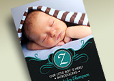 Baby Boy Photo Birth Announcements