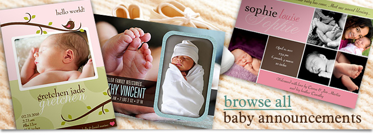 Photo Birth Announcements